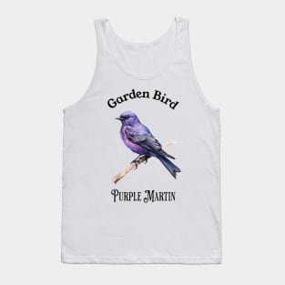 Garden Bird Purple Martin Tank Top